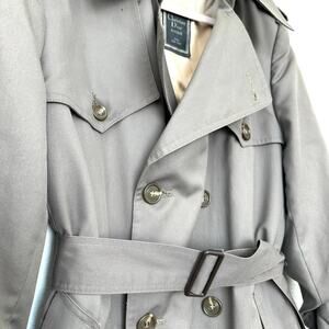 Vintage 1970s Christian Dior Trench Coat, Size 40S